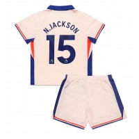 Maglia Calcio Chelsea Nicolas Jackson #15 Seconda Divisa Bambino 2024-25 Manica Corta (+ pantaloncini)